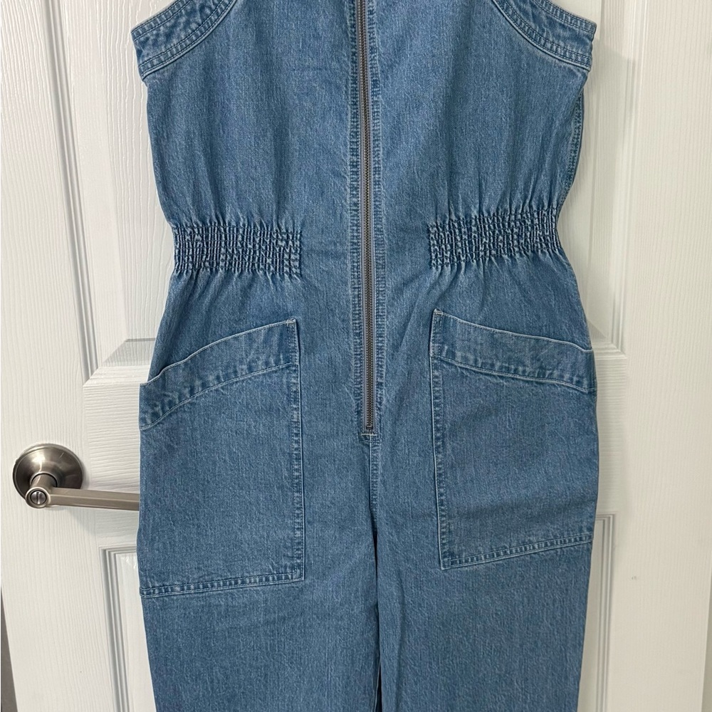 Madewell Light Wash Denim Jumpsuit
